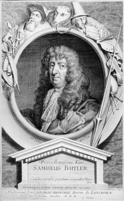 Samuel Butler, Engraved by Vertue by Gerard Soest